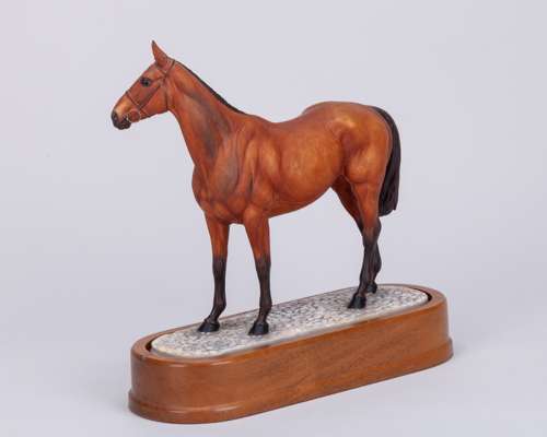 Royal Worcester model of the racehorse Arkle by Doris Lindner