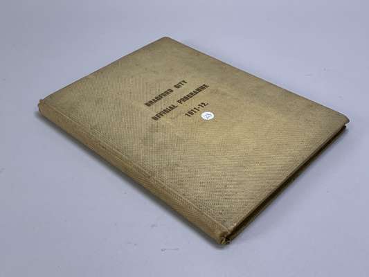 Bound volume of Bradford City home league match programmes, 1911-12, 
 Vol.4, No.1 Aston Villa, 2nd September 1911 to Vol.4, No.23 Tottenham Hotspur, 
