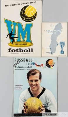 World Cup Sweden 1958 official tournament brochure