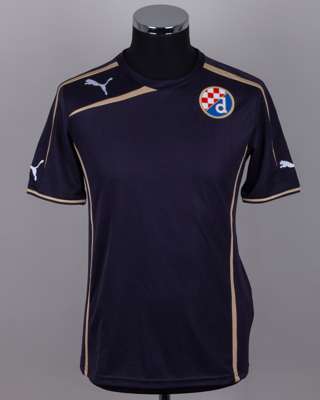 Marcelo Brozovic dark blue No.77 Dinamo Zagreb short-sleeved shirt, 2014-15
