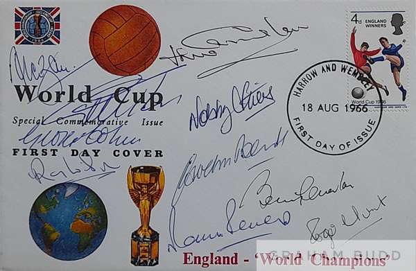 England 1966 World Cup Winners Signed highly collectable Rembrandt FDC
