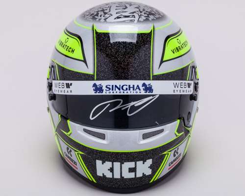 Zhou Guanyu 2024 Signed Singapore Grand Prix Special Design 1:2 Scale Bell Helmet