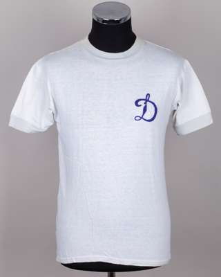 White no.6 Dynamo Kiev short-sleeved shirt, 1975