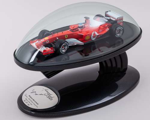 Rubens Barrichello Signed 2003 Autosport Awards Limited Edition Display