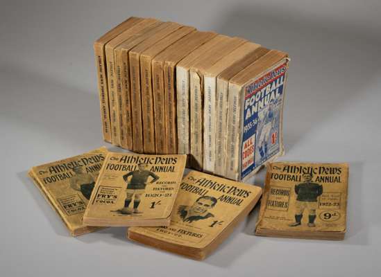 A run of Athletic News Football Annuals 1919-20 to 1935-36, 
 (17)

 Annuals consistent with age