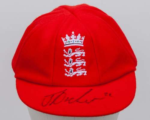 Jofra Archer red England Red For Ruth match worn autographed cap