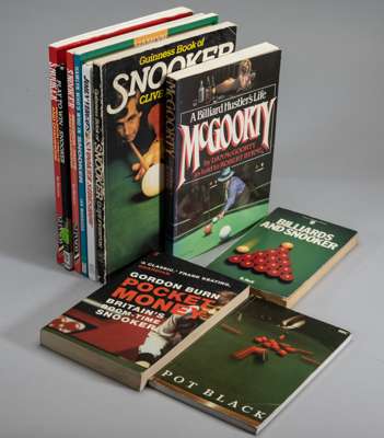 For the snooker and billiards enthusiast, a comprehensive collection of English billiards, snooker books, instructional books, autobiographies, biogra