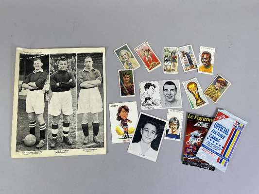 Extensive collection of football cigarette and trade cards, 
 from numerous issues and dates, including football and sporting issues, amongst many oth