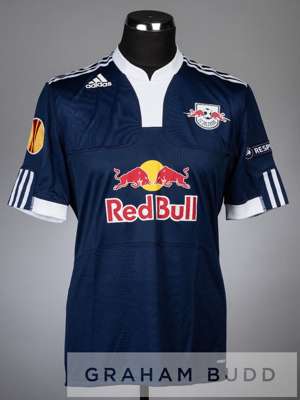 Boghossian navy and white Red Bull Salzburg no.43 jersey v Manchester City in the UEFA Europa League Group A at City of Manchester Stadium, 1st Decemb