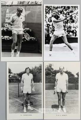 TENNIS - Collection of thirty tennis related postcards,
 inc: Bill Tilden, Dick Savitt, Budge Patty, Herbie Flam, Bjorn Borg, Eileen Bennett, Cornelia