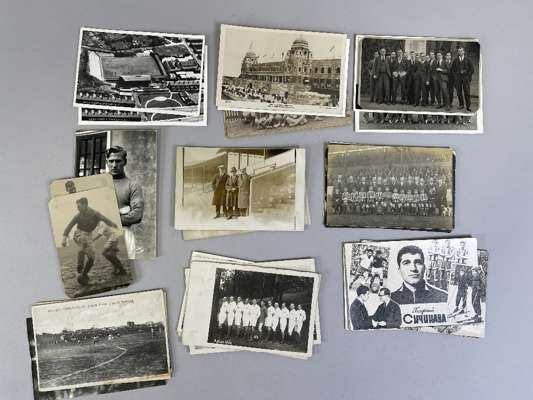 Collection of football related postcards, 
 include views of stadium Accrington Stanley, Wembley Stadium, various foreign grounds, players images, FA 