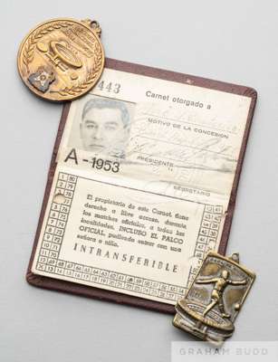 Two 1950 World Cup commemorative medals/key-rings