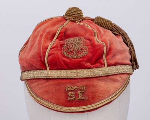 Cliff Jones red Wales v. Scotland and England International cap, 1966-67
