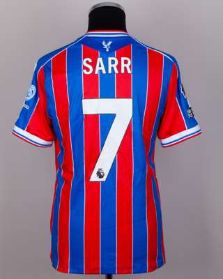 Ismaïla Sarr No.7 Crystal Palace v. Leeds United match worn shirt