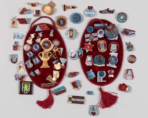 Aston Villa - a nice collection of Aston Villa enamel lapel badges