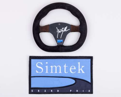 David Brabham 1994 Simtek Signed 'Travel' Steering Wheel