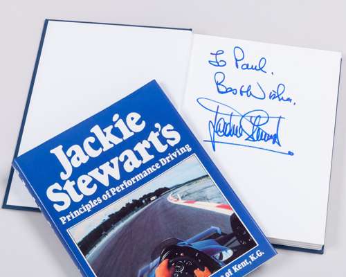 Jackie Stewart 'Principles of Performance Driving' Signed Book