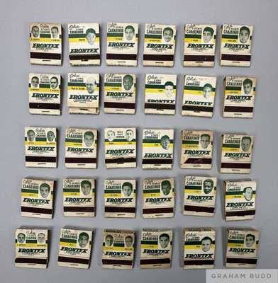 Collection of thirty unused match boxes/books depicting the Brazil 1962 World Cup-winning squad
 including Pele