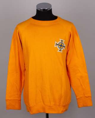 Pat Jennings yellow Northern Ireland goalkeepers shirt, mid-1960s