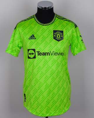 Alejandro Garnacho green No.49 Manchester United short-sleeved shirt, 2022-23