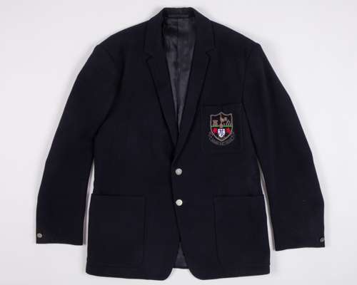 Pat Jennings worn official Tottenham Hotspur black single-breasted blazer