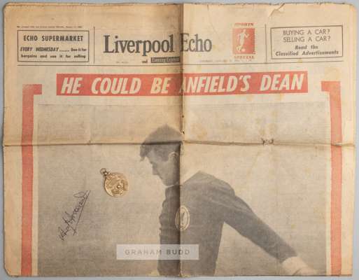 The Football League Division One championshio medal awarded to Liverpool's Alf Arrowsmith in season 1963-64,
 obverse with football in relief and THE 