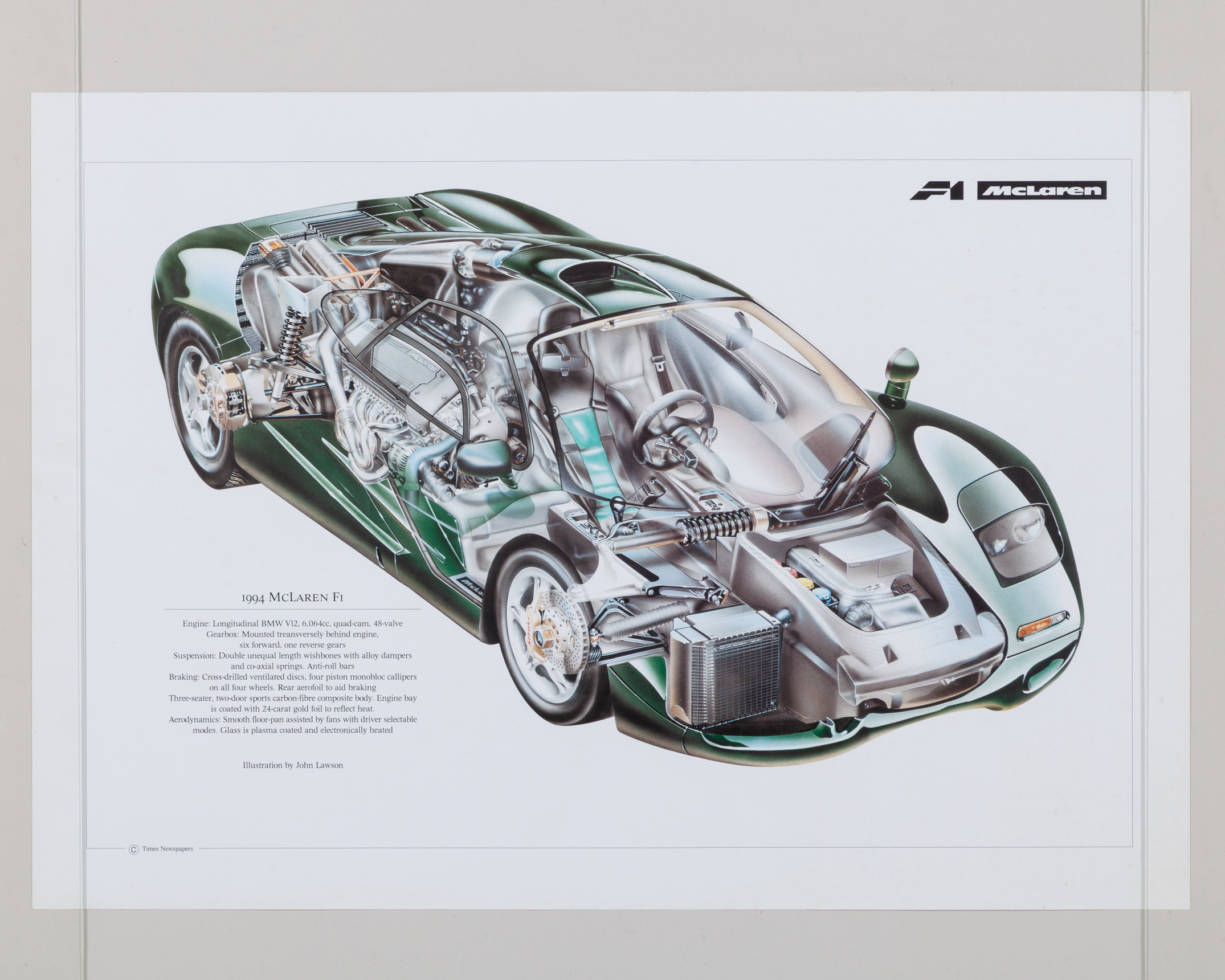 McLaren F1 Road Car Book with three Prints - Budds | Sports