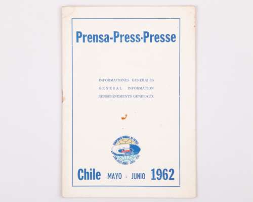 A Chile 1962 World Cup Press brochure