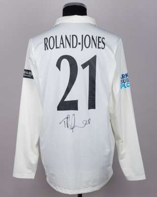 Toby Roland-Jones Middlesex CCC No.21 match worn shirt v. Gloucestershire CCC, Lord's 2025