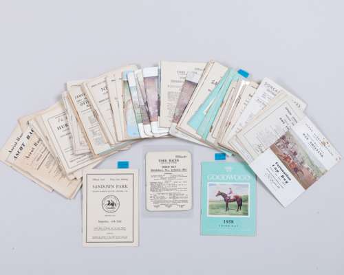 73 1950s racecards