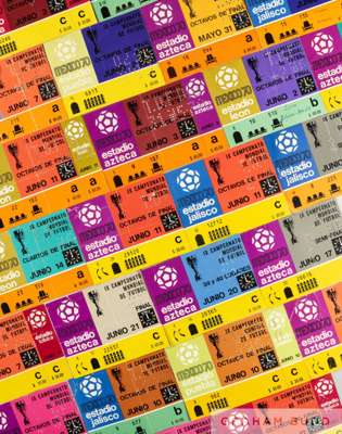 A very-near complete collection of 31 tickets from the 1970 WorldCup in Mexico