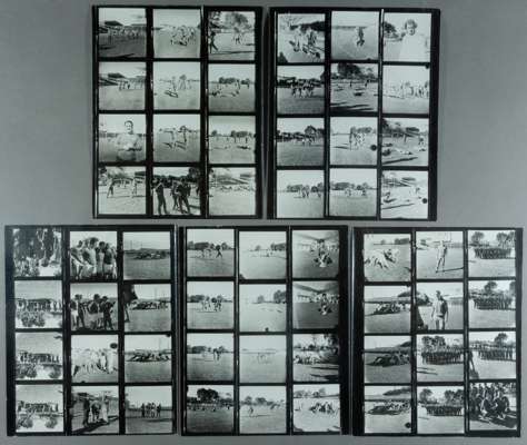 BRITISH LIONS TO NEW ZEALAND 1971 x5 ORIGINAL POSITIVE CONTACT SHEETS EACH COMPRISING 12 ORIGINAL IMAGES OF THE LIONS IN NEW ZEALAND FOR THE HISTORIC 