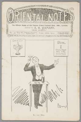Clapton Orient v Bradford Park Avenue programme 26th April 1913,  

F.L. Division Two fixture