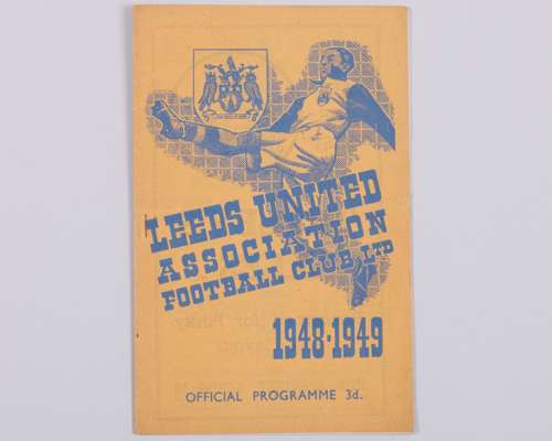 Leeds United v. Queen of the South Friendly match programme, 19th April 1949