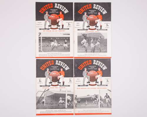 Four Manchester United home match programmes, 1950