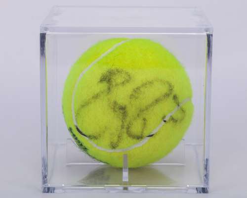 Roger Federer an autographed Wimbledon tennis ball, 2004