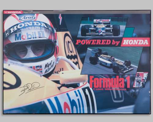 Nigel Mansell Signed Williams Display
