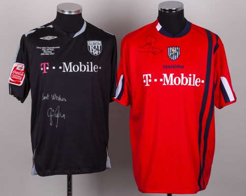 Zoltan Gera black and grey No.11 West Bromwich Albion Coca-Cola play-off shirt, 2007