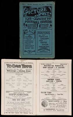 17 editions of Sports Picture Post carrying combined programme-style coverage of matches played in seasons 1912-13 and 1913-14 by Middlesbrough (inclu