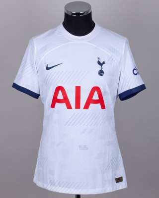 Son Heung-Min white No.7 Tottenham Hotspur autographed short-sleeved shirt, 2023