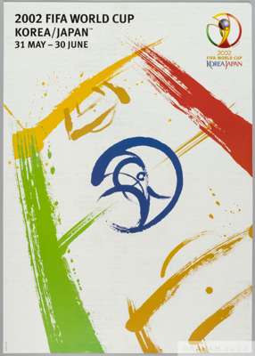 2002 official World Cup poster
 purchased in Japan from the Yokohama Media Centre, 71 by 51cm