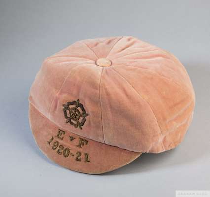 Albert Read pink England v. France Amateur International cap, 1920-21

 Albert gained one full cap (see previous lot 973 ) and two Amateur caps, one v