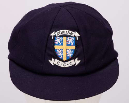 Wayne Larkins blue Durham County Cricket Club cap