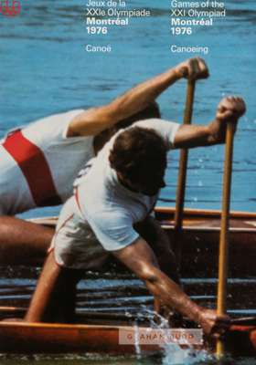 Eight Montreal 1976 Olympic Games official posters covering the sports of boxing, wrestling, judo, volleyball, handball, canoeing and rowing,
 all are