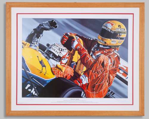 “Two Of A Kind” Nigel Mansell & Ayrton Senna 1991 British Grand Prix By Colin Carter