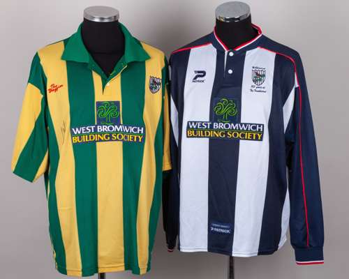 Blue and white No.6 West Bromwich Albion long-sleeved shirt, 2002-04