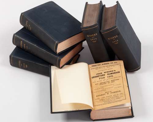 John Wisden's Cricketers' Almanack for 1910 to 1915 inclusive