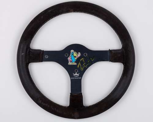 Thierry Boutson 1985 Arrows GP Signed Used Steering Wheel