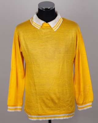 Yellow and white No.1 woollen shirt