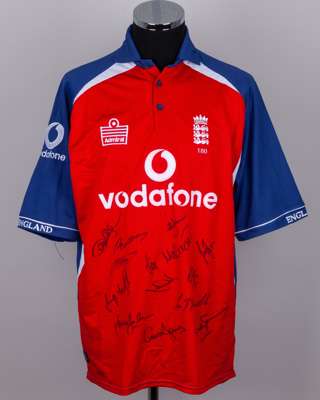 Sir Andrew Strauss Match Issued England ODI 2004 Shirt- Squad Signed